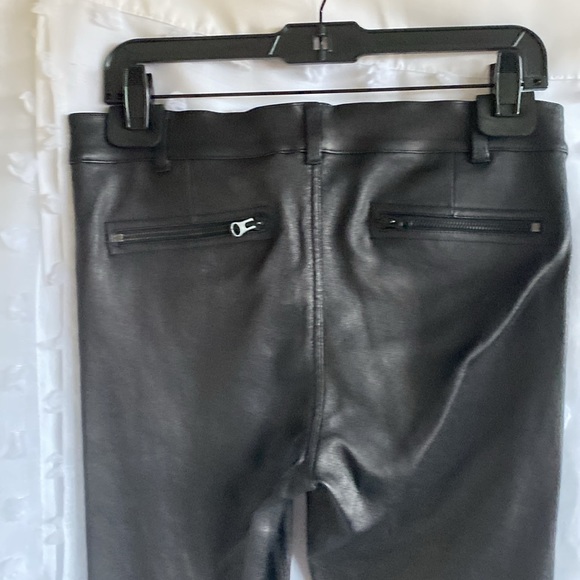 NWT VINCE black leather pants. (Real Leather) - Picture 5 of 9